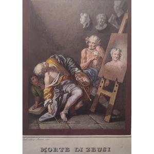 Salvator Rosa-crayons et aquarelle - La Mort de Zeuxis