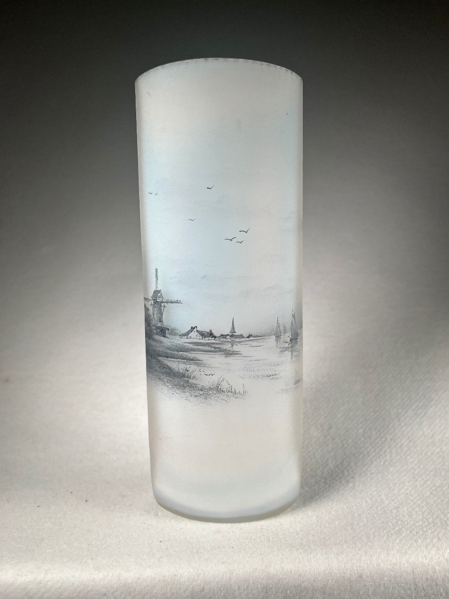 Vase Daum Nancy Paysage, Art Nouveau