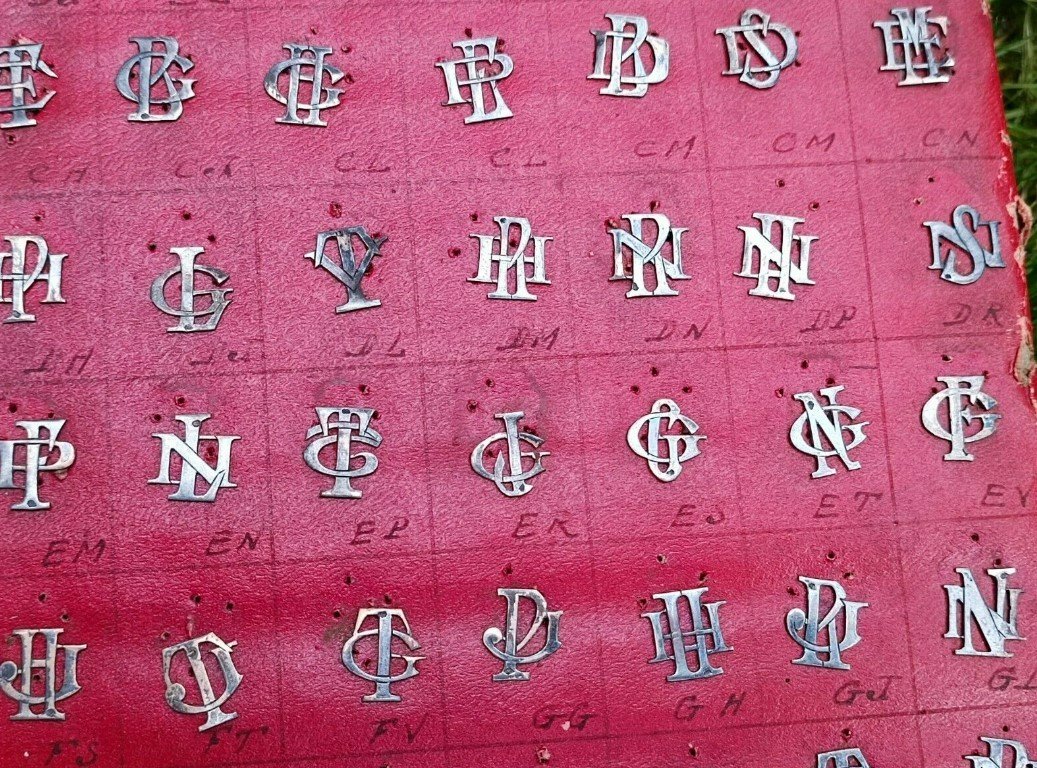 Proantic: Lot 160 Old Monograms In Sterling Silver Initials Letters An