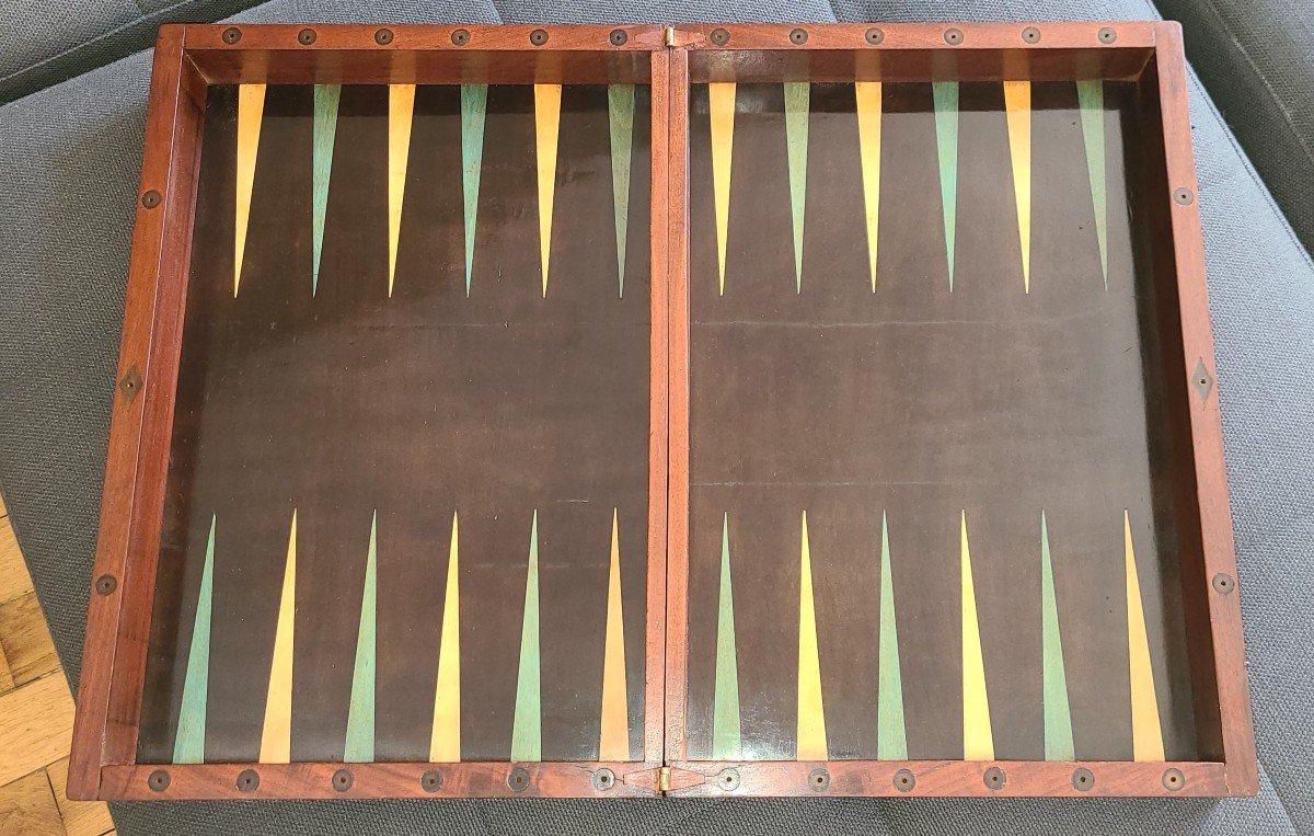 Backgammon en Acajou De Cuba-photo-2