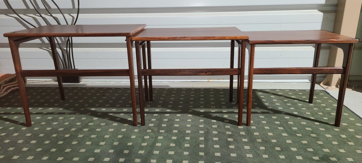 Rosewood Nesting Table 1950-photo-4