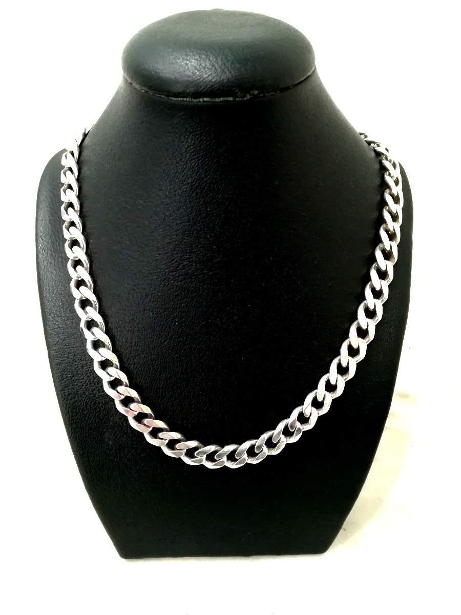 Collier Argent Maille Gourmette