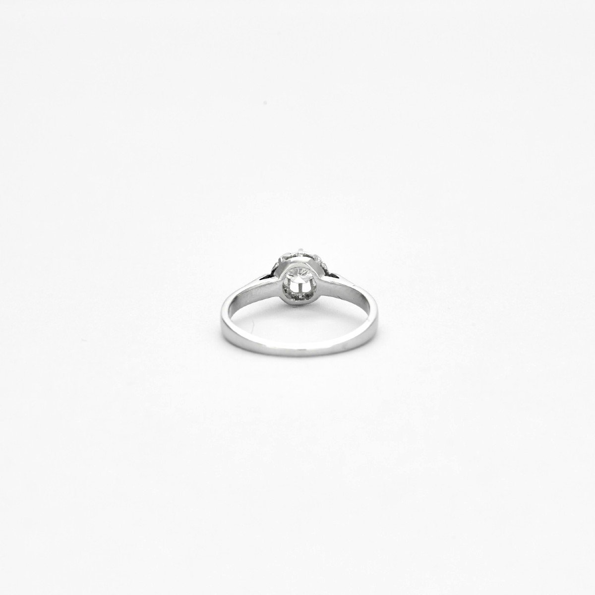 White Gold Diamond Solitaire Ring-photo-1