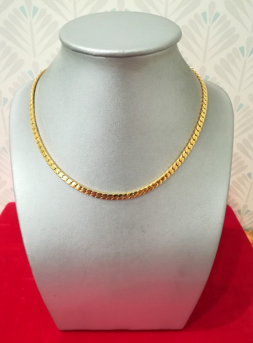 Flat Curb Chain Necklace-photo-1