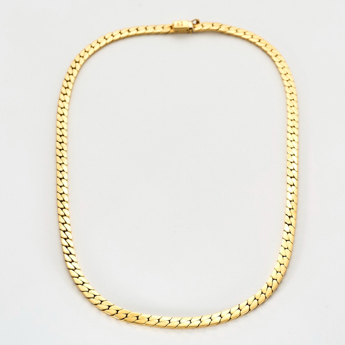 Flat Curb Chain Necklace