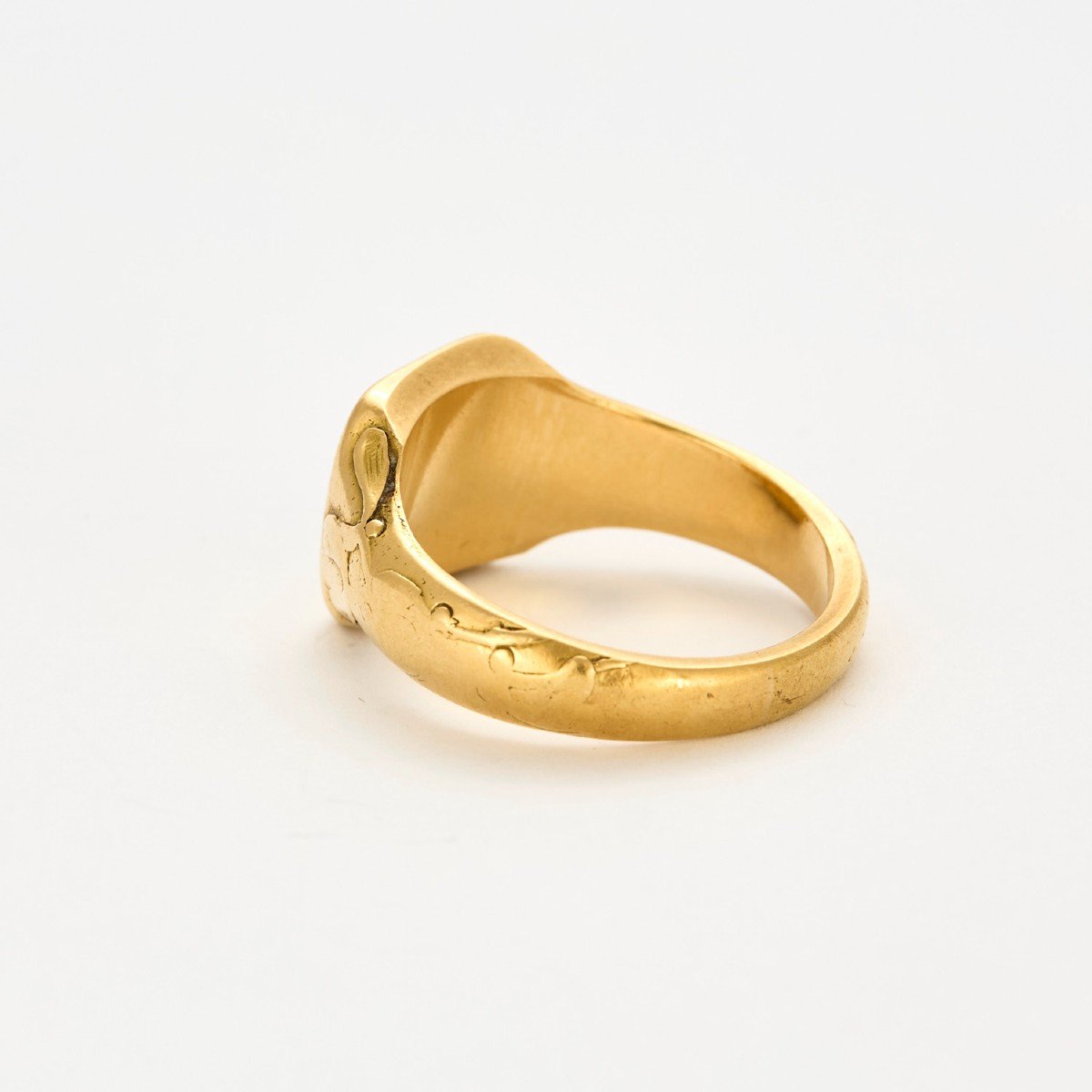 Antique Gold Signet Ring-photo-3