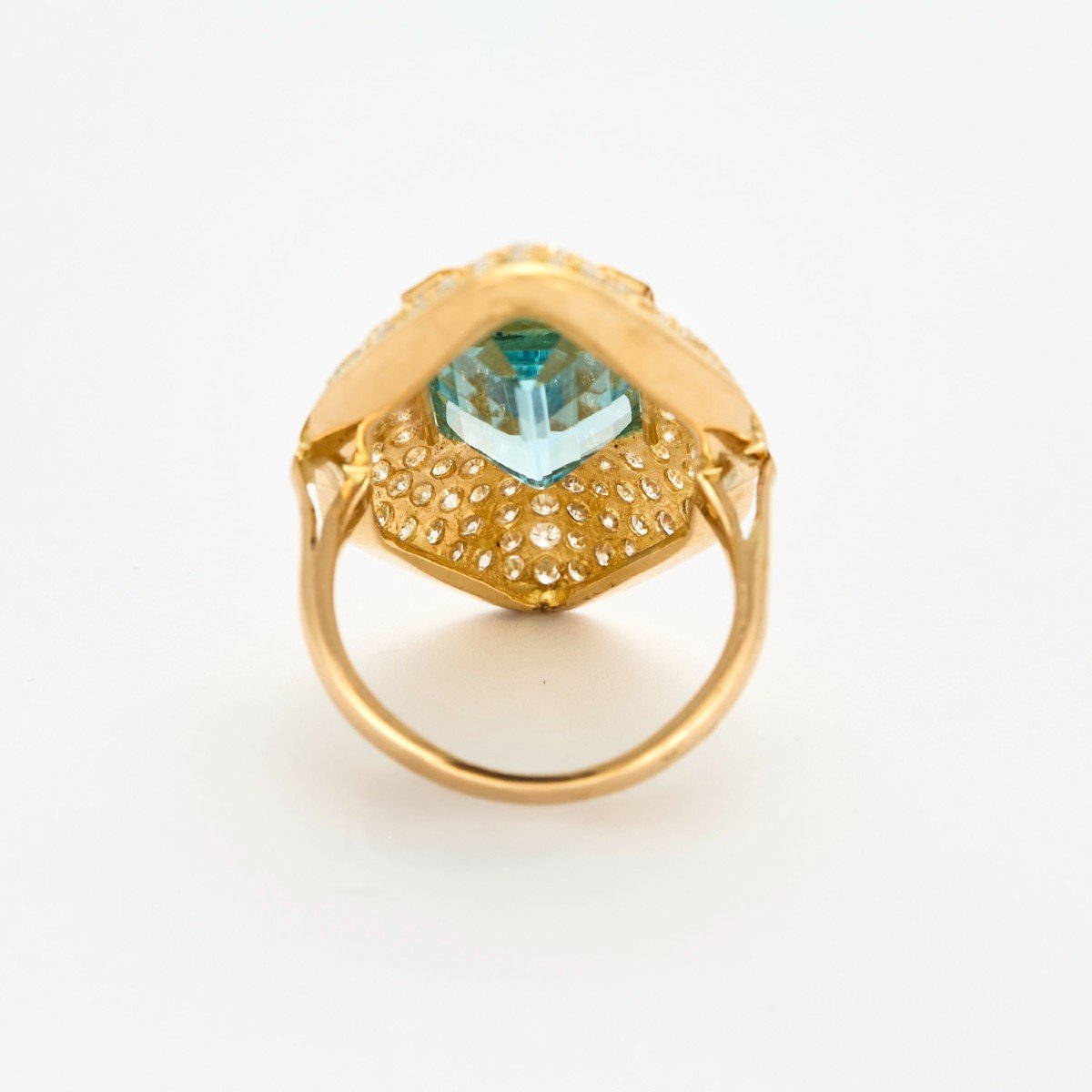 Bague Marquise Aigue Marine Diamants-photo-1