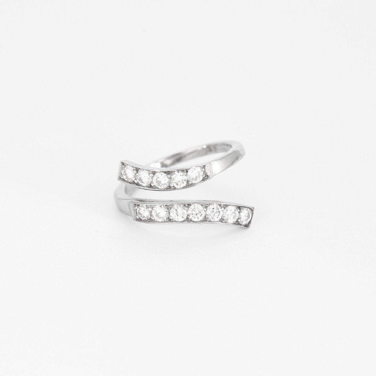 Bague "vague" Diamants