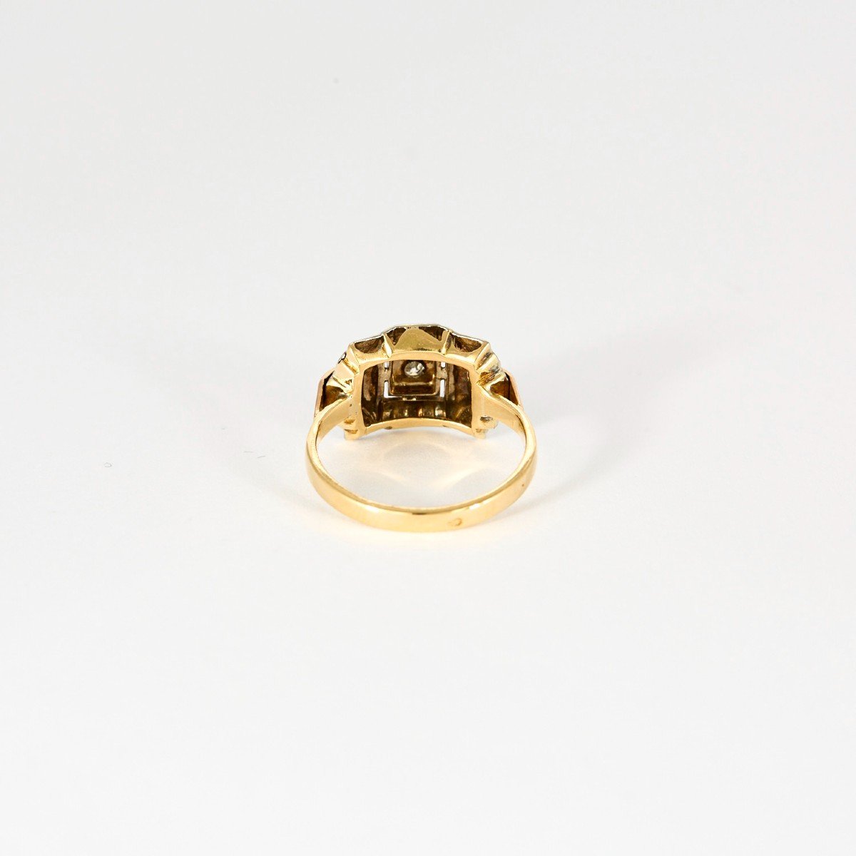 Tank Diamond Ring 2 Golds-photo-4