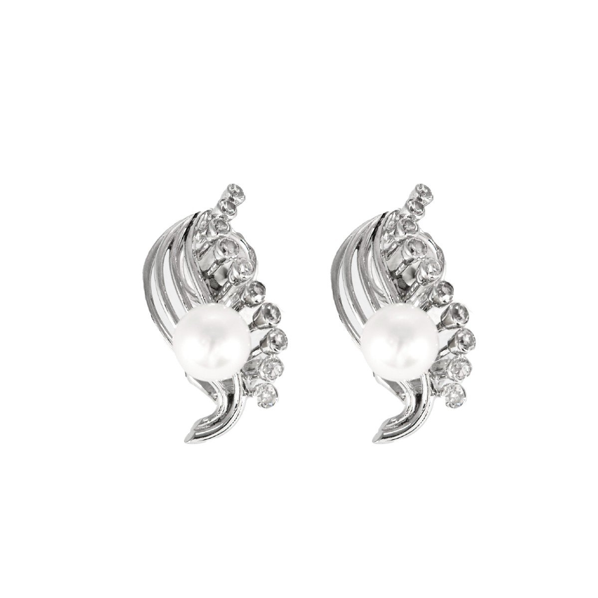 Boucles D Oreille Anciennes Diamants Perles