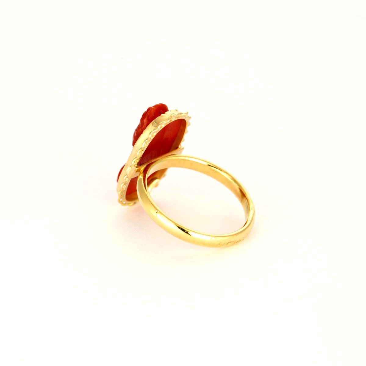 Coral Cameo Ring-photo-4