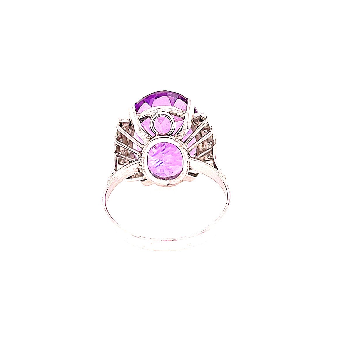 White Gold Amethyst Ring-photo-3