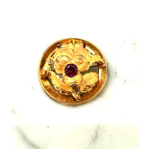 Antique Gold Plated Brooch