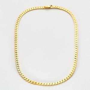 Flat Curb Chain Necklace