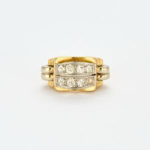 Tank Bridge Diamond Ring