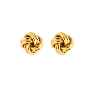 Twisted Ball Ear Studs