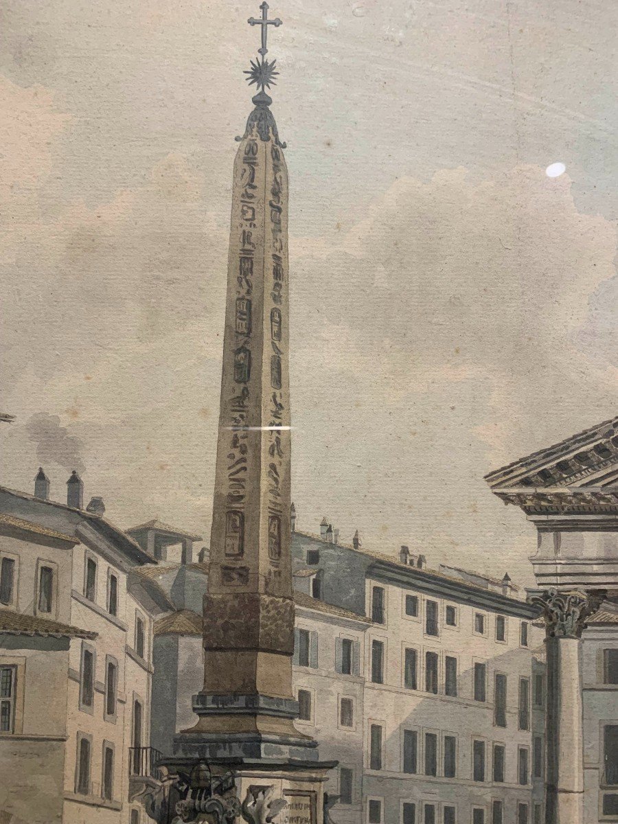 A.l. Ducros -g. Volpato - View Of The Pantheon In Rome - Italy Grand Tour Switzerland-photo-3