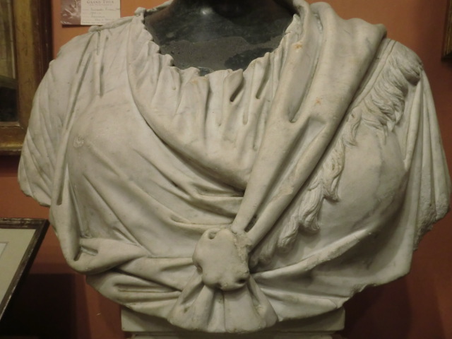 Marble Sculpture From The Eighteenth Century, Roman Matron-photo-3