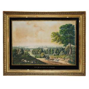 A View Of Greenwich Park In London- T.de l'Argile - 1815 Aquatint
