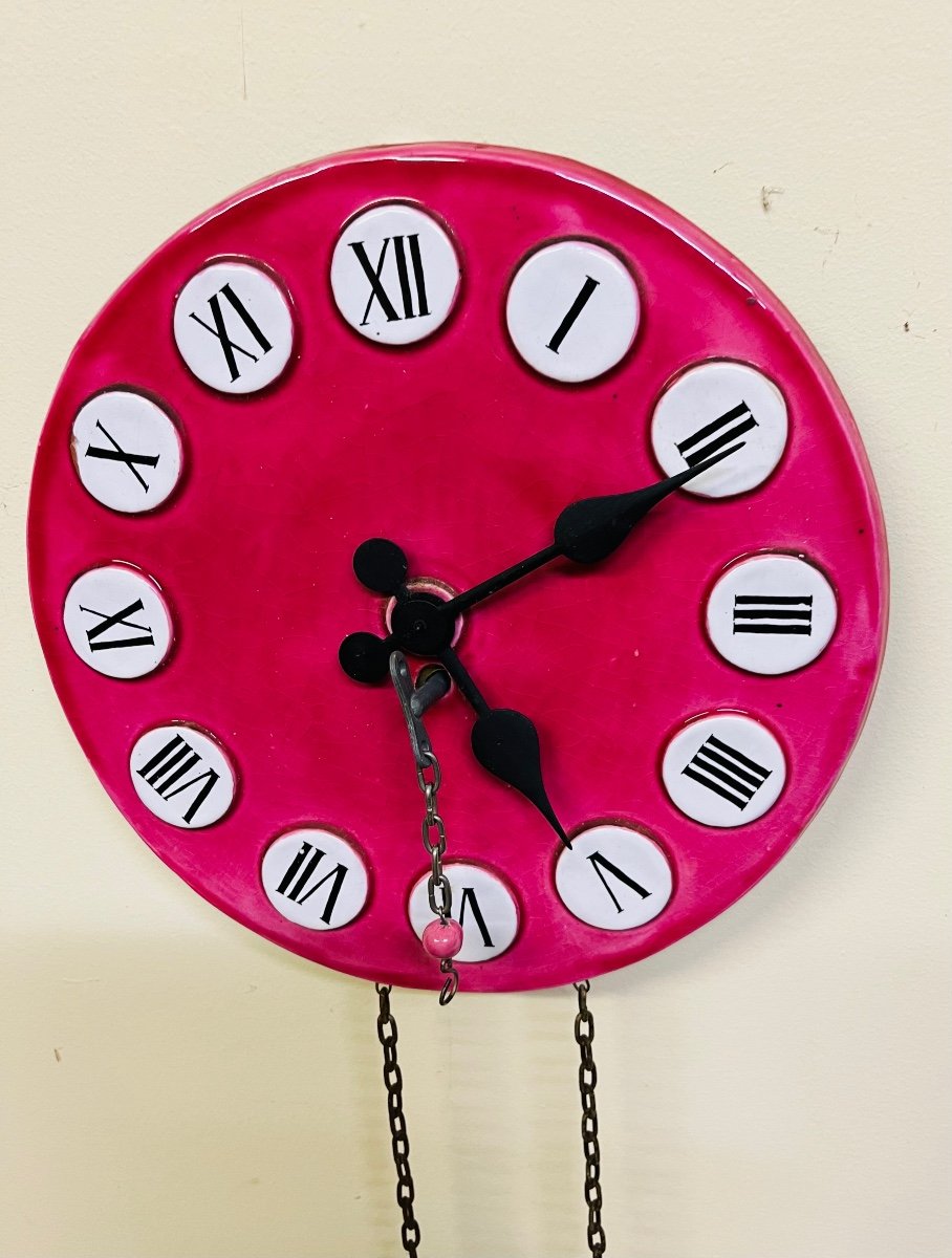 Wall Clock, Mechanical Key Movement By Mithé Espelt-photo-4