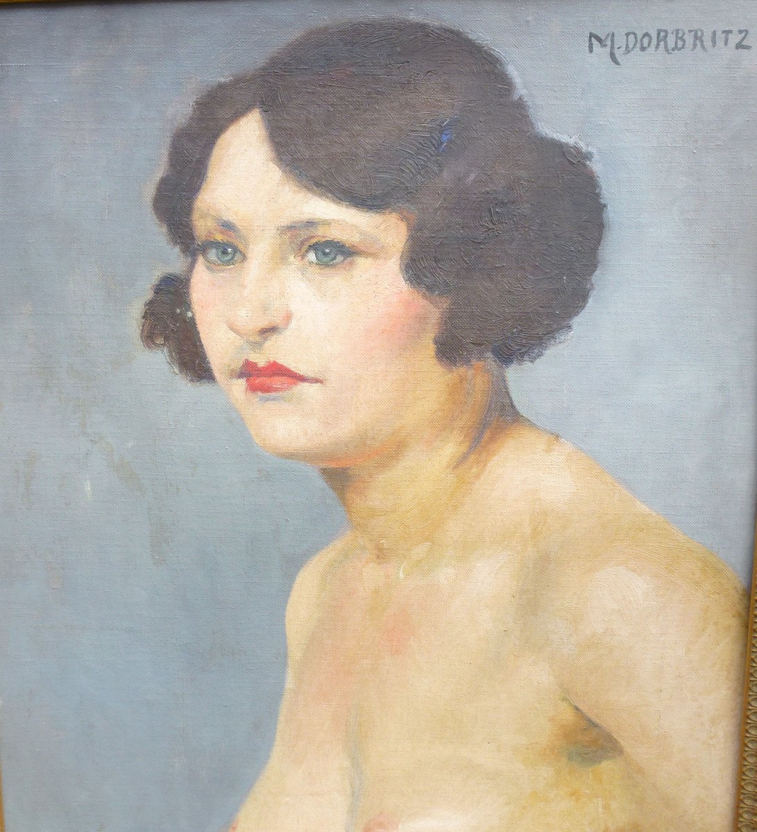 Marguerite Dorbritz Naked Portrait Of A Woman Oil Canvas From The