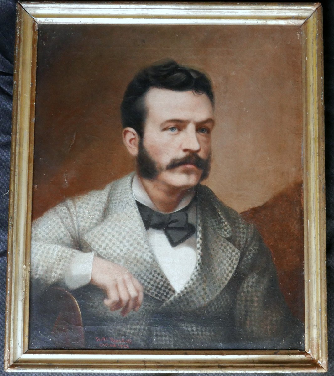 Fred Randoll Oxted Portrait Of A Man French School From The 19th Century Oil/canvas