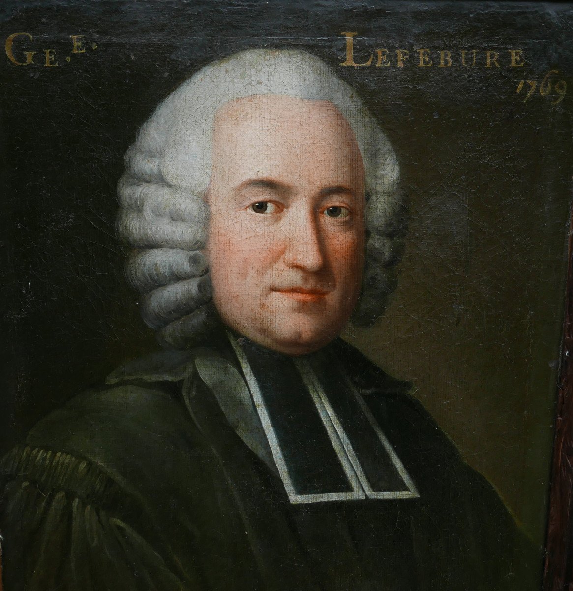 Lefebure Portrait Of A Man Lawyer Oil/canvas End Of The 18th Century 1769 Signed-photo-4