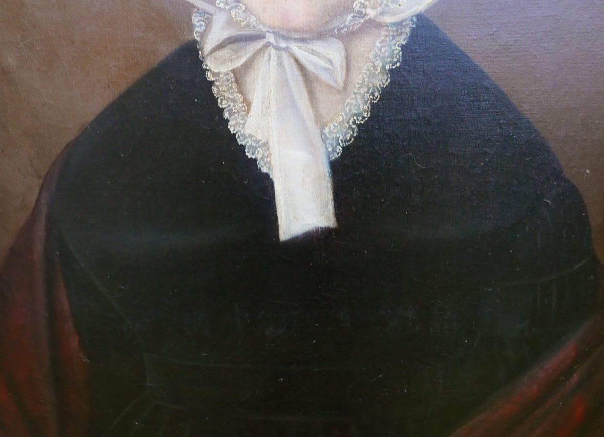 Beaumont Portrait Of A Woman French School Oil/canvas 19th Century Signed-photo-6