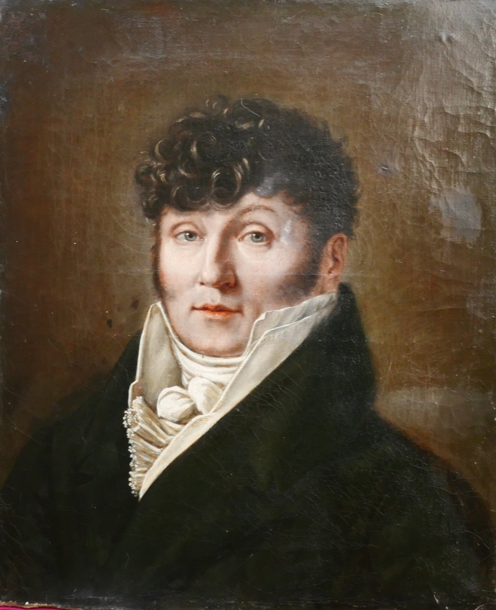 Portrait Of A Man, 1st Empire Period, Oil/canvas, 19th Century