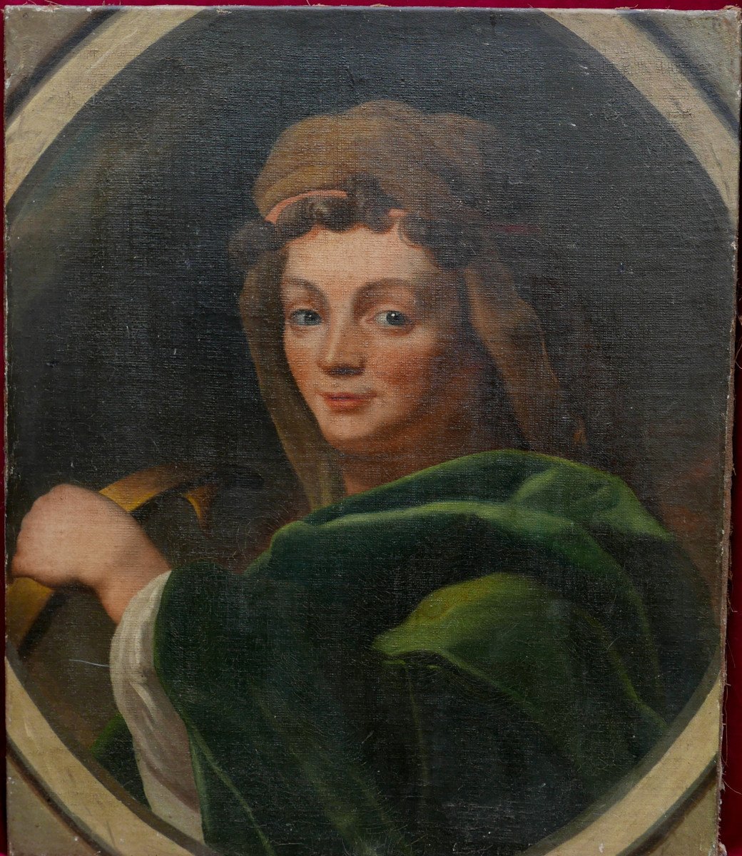 Portrait Of A Woman In Saint Catherine's Palace, Oil/canvas, 18th Century