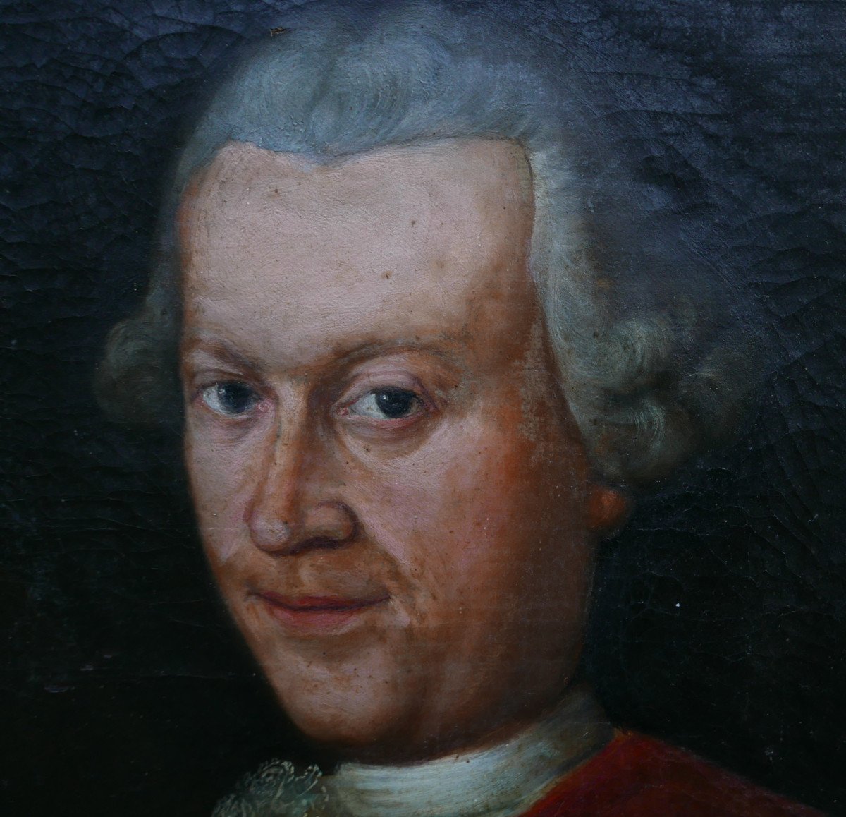 Portrait Of A Man French School Of The 18th Century Oil/canvas-photo-3