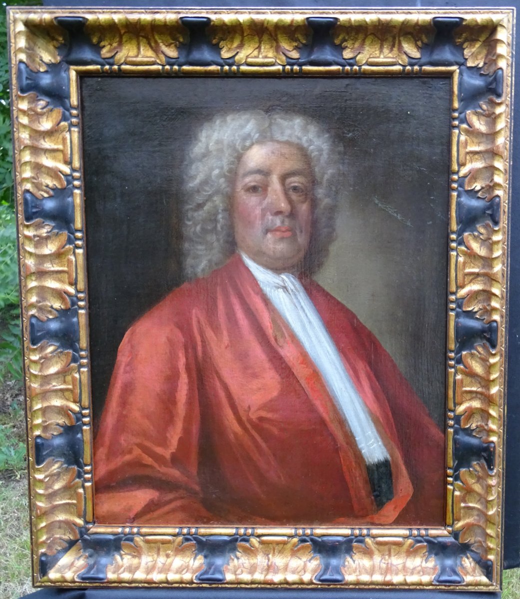 Portrait Of Man French School Of The Eighteenth Century Oil On Canvas