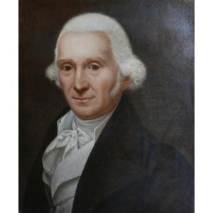 Portrait Of A Man From The French Revolution Period Oil/canvas Late 18th Century