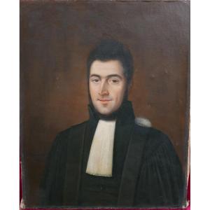 Beaumont Portrait Of A Male Lawyer Oil/canvas 19th Century Signed