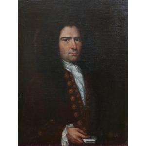 Portrait Of A Man From The Louis XIV Period Oil/canvas 18th Century