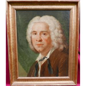 Portrait Of A Man From The Louis XVI Period Oil/canvas 18th Century