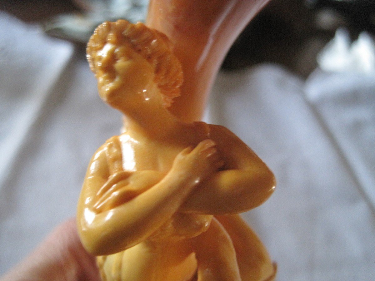 Meerschaum Sigar Holder Representing A Couple Dancing The Tango, Pague, End 19th C.-photo-1