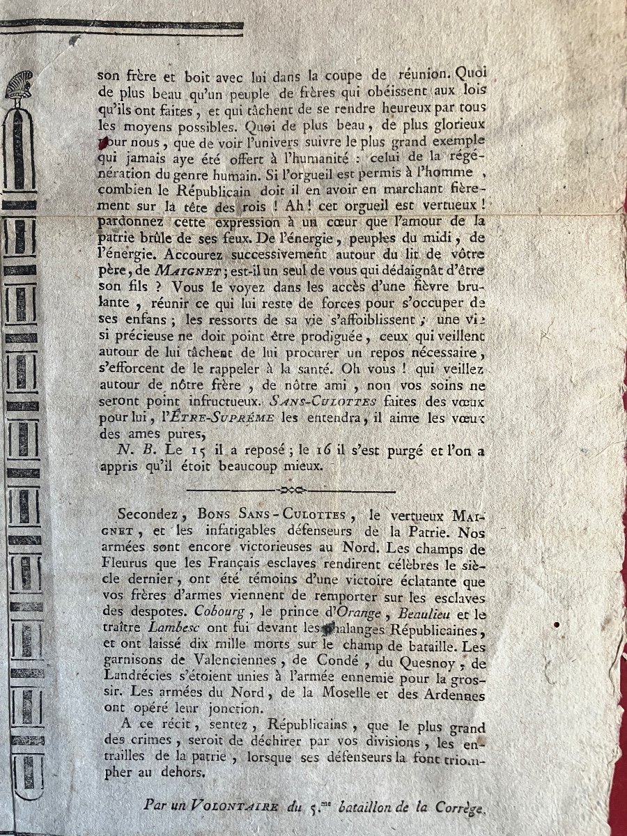 Extremely Rare Revolutionary Poster / Placard "only To Sans-culottes". 1792-1794-photo-3