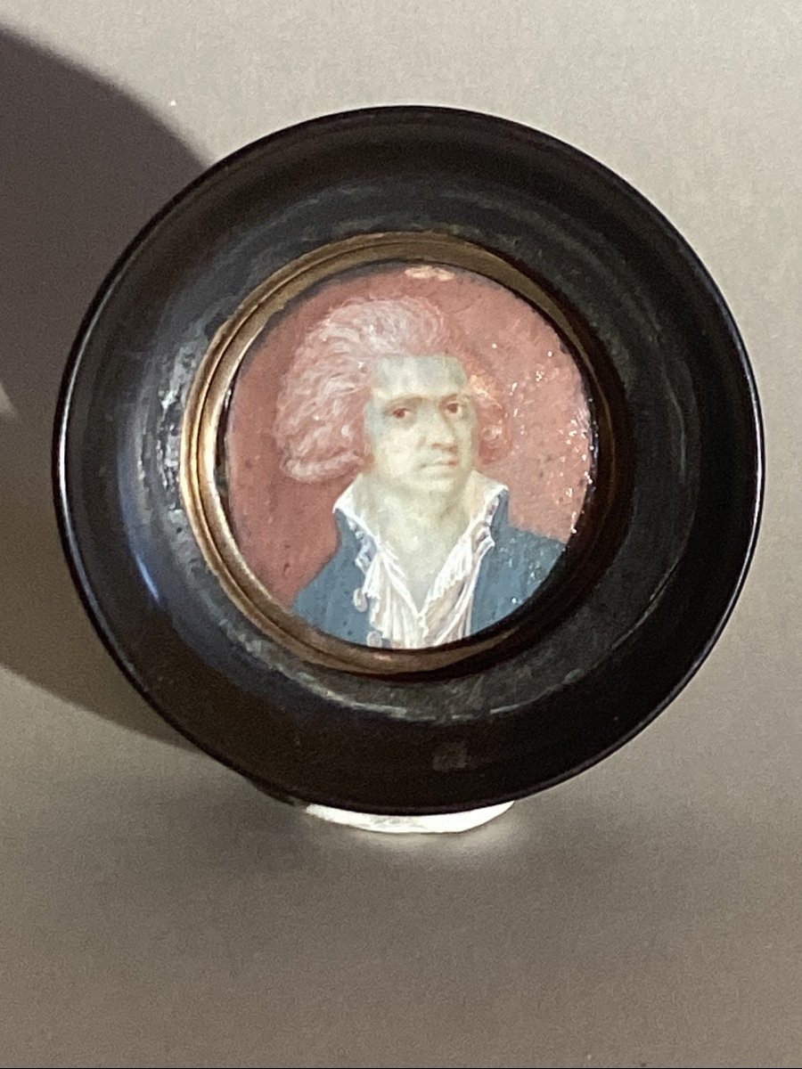 Miniature Portrait Of A Revolutionary - Dated 1790.-photo-2
