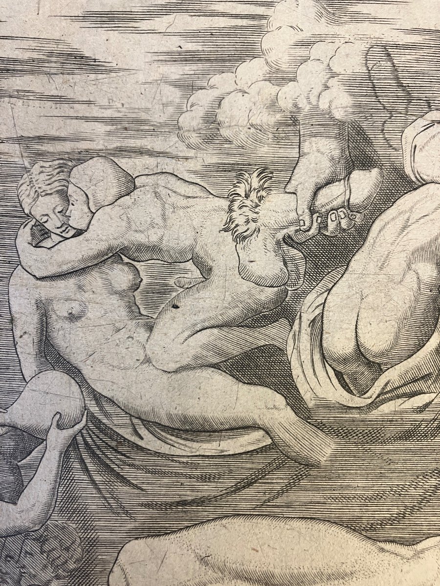 Michelangelo - The Dream Of Human Life - Engraving - Beatrizet - Giovanni Domenico De Rossi-photo-6