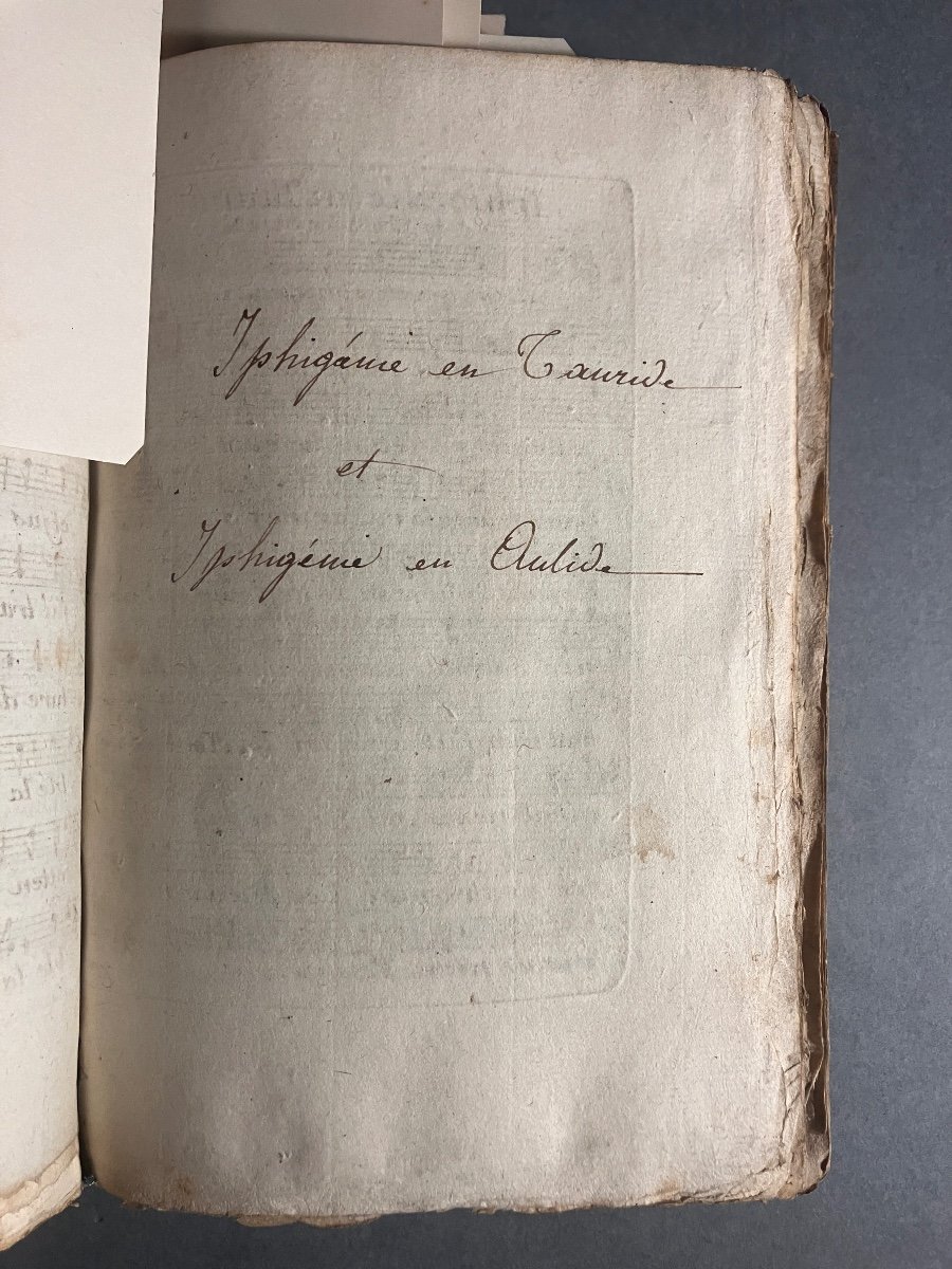 5 Volumes - Airs Et Ariettes D’opéra Fin XVIIIe - Partitions Gravées - Paroles + Musique-photo-3