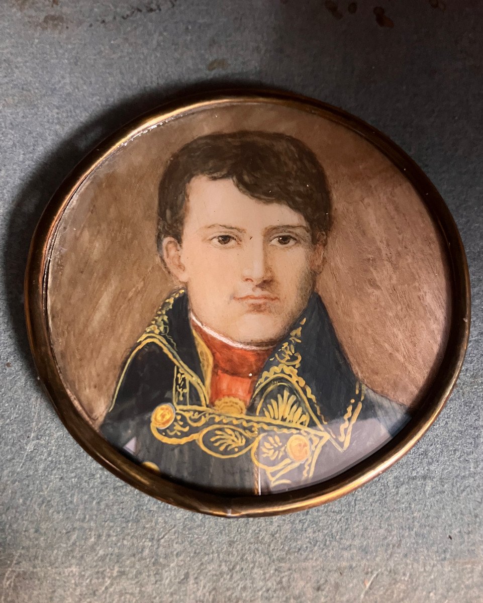 Portrait Du Général Bonaparte - Miniature Sur Ivoire - XIXe --photo-4