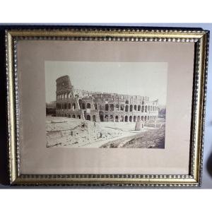 Giuseppe Ninci 1823-1890 - The Colosseum, Rome - Circa 1865 - Period Photograph And Frame.