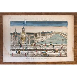 Vue d'Optique XVIIIe - Vue Et Perspective De La Samaritaine de Paris