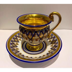 Tasse En Porcelaine Biedermeier