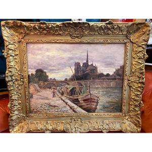 Oil On Canvas Signed Ernest Pernelle