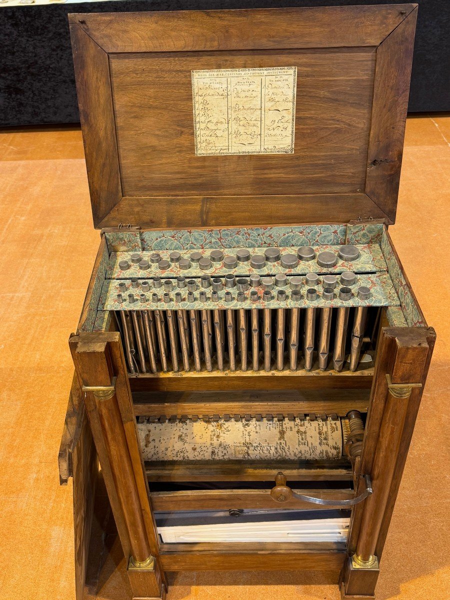 Orgue De Salon Mécanique De Louis Dumont Parisot De Mirecourt, Epoque Restauration (1815-1830)-photo-4