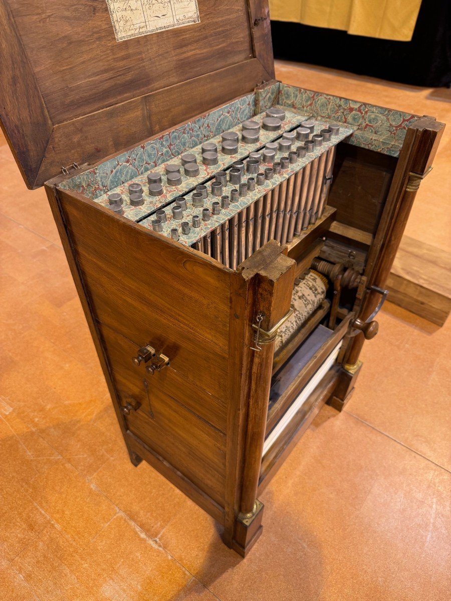 Orgue De Salon Mécanique De Louis Dumont Parisot De Mirecourt, Epoque Restauration (1815-1830)-photo-7