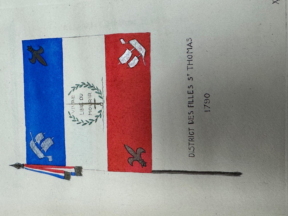 Book: Cart (alex.) Three Colors, One Flag. 32 Plates Enhanced In Color. Bound-photo-4