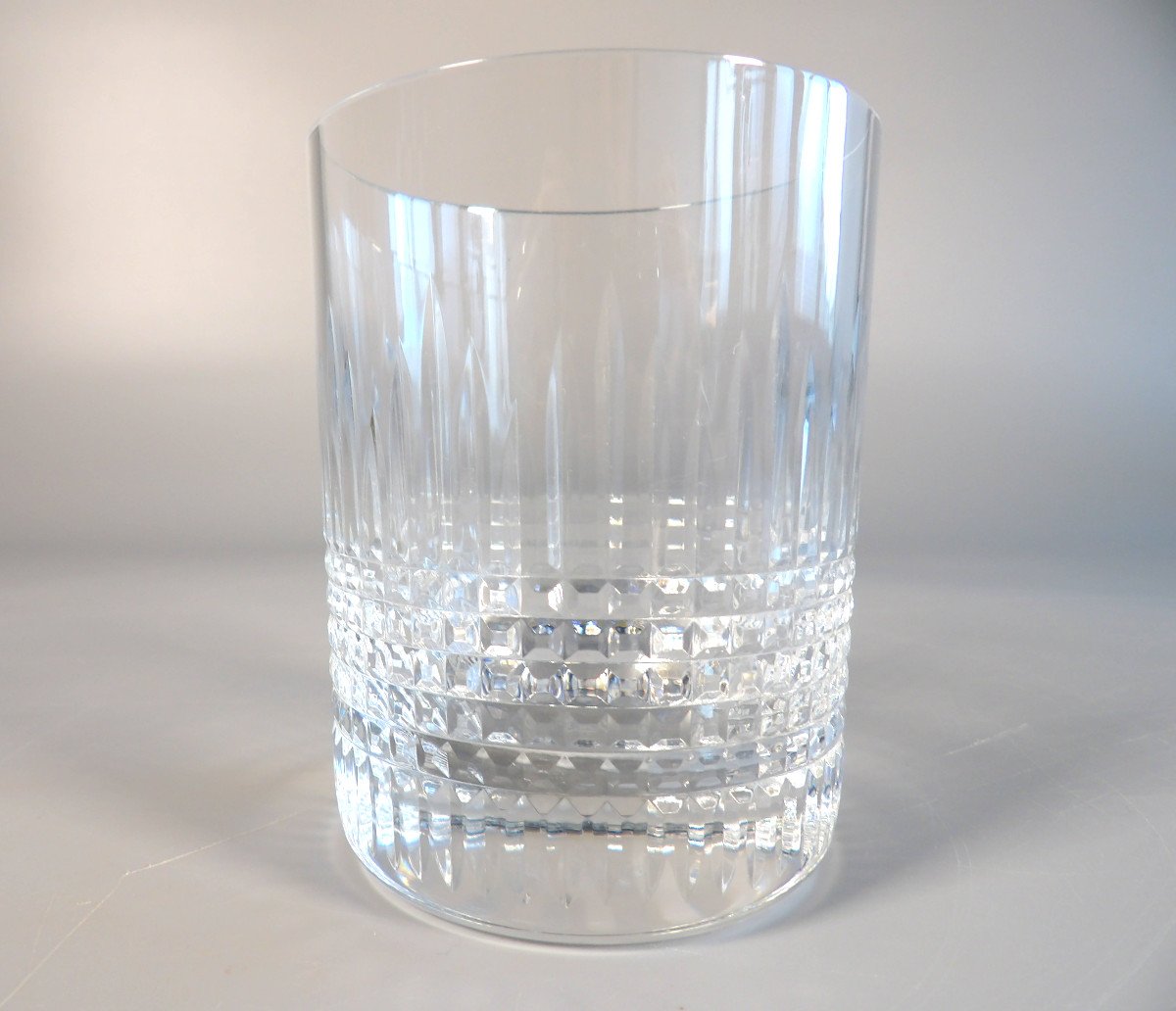 6 Baccarat Crystal Whiskey Glasses “nancy” Model-photo-1